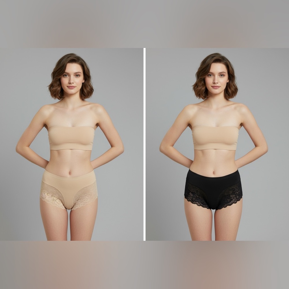 002 INTMTS: 2 pice seamless panties size M